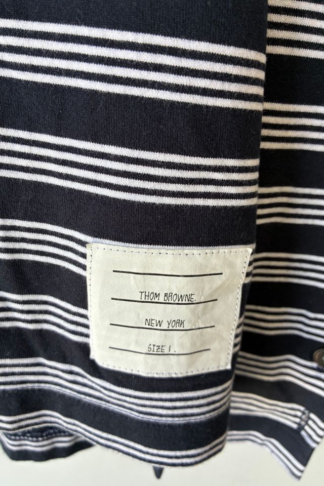 Thom Browne Navy Striped Long Sleeve Shirt Selected by The Curatorial Dept. #3