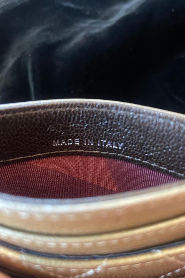 Chanel Metallic Gold Ombre Quilted Card Case Selected by The Curatorial Dept. #3