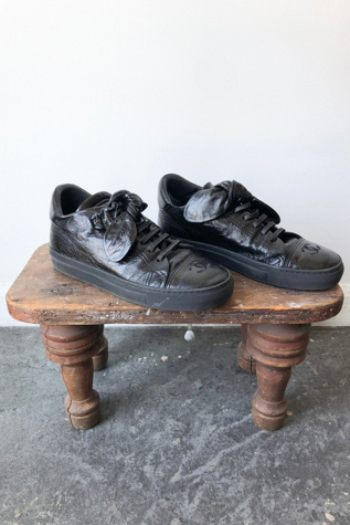 Authentic Chanel Black Bow Shoes Selected by The Curatorial Dept.