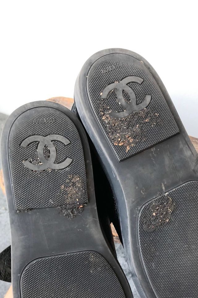 Authentic Chanel Black Bow Shoes Selected by The Curatorial Dept. #3