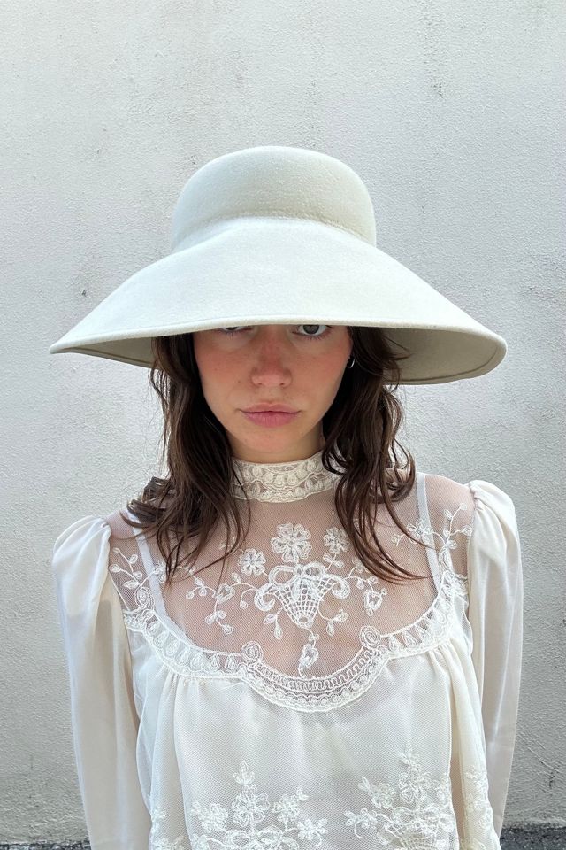 Matsuda Cream Felted Wool Hat Selected by The Curatorial Dept. #1