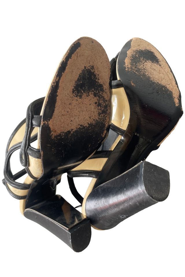 Balenciaga Black and Tan Cyber Heels Selected by The Curatorial Dept. #1