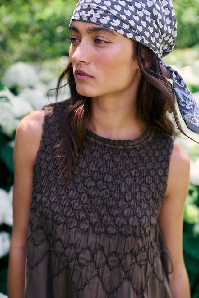 Maisie Smocked Denim Mini Dress #2