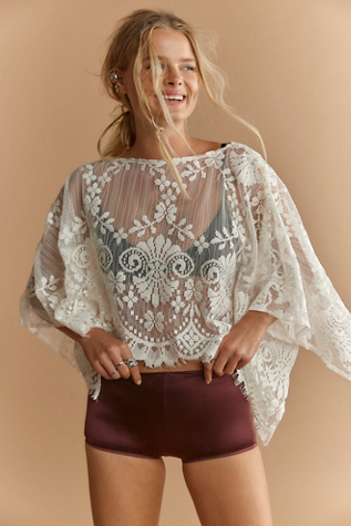 One More Song Slip Shorts by Intimately at Free People in Red, Size: S