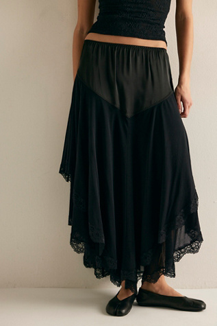 It’s Romantic Midi Slip Skirt