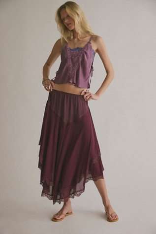 It’s Romantic Half Slip by Intimately at Free People in Red, Size: S