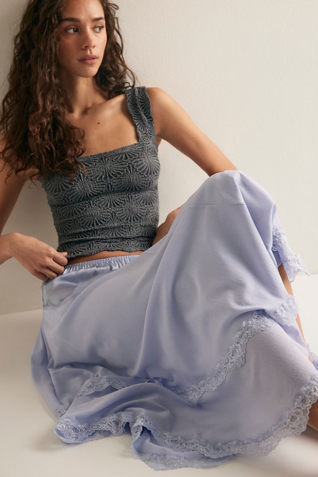 It’s Romantic Midi Slip Skirt #3
