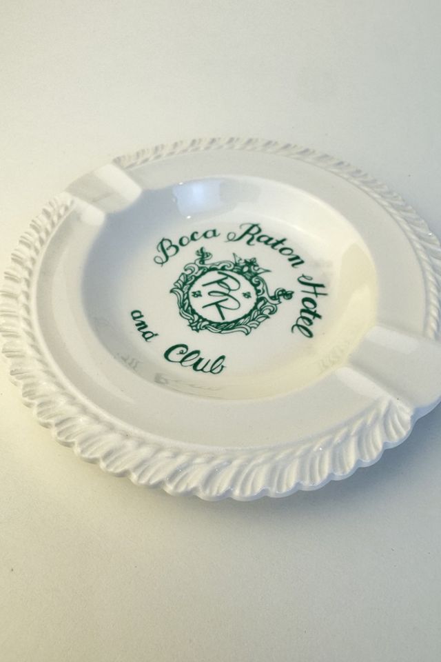 Boca Raton Hotel and Club White Ashtray selected by Stagecoach Home Design LLC #1