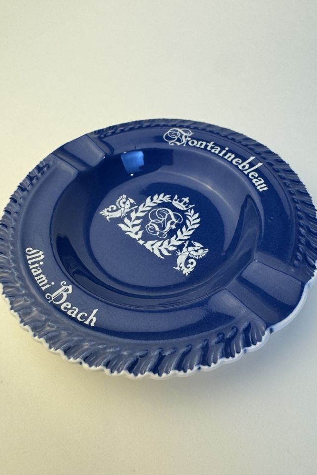 Fontainebleau Miami Beach Blue Ashtray selected by Stagecoach Home Design LLC #1