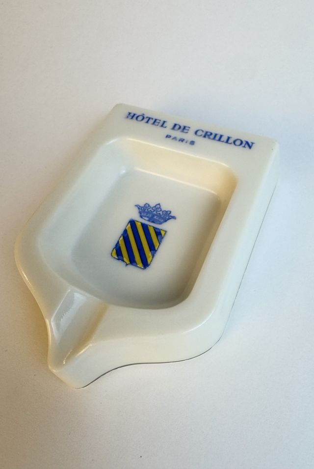 Vintage Hôtel de Crillon Paris Opalex Ashtray selected by Stagecoach Home Design LLC #1