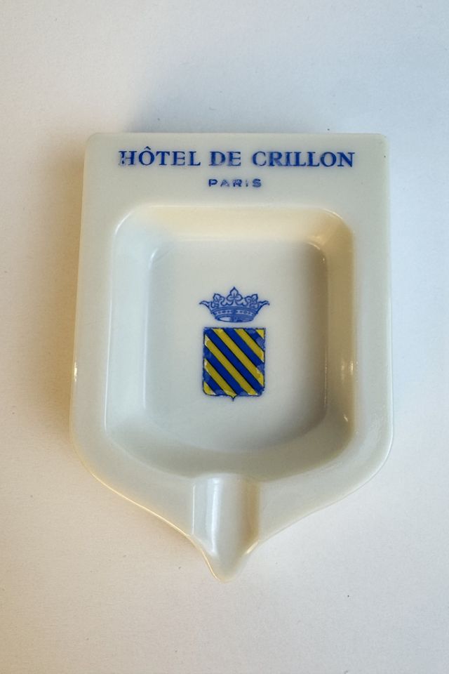 Vintage Hôtel de Crillon Paris Opalex Ashtray selected by Stagecoach Home Design LLC #2