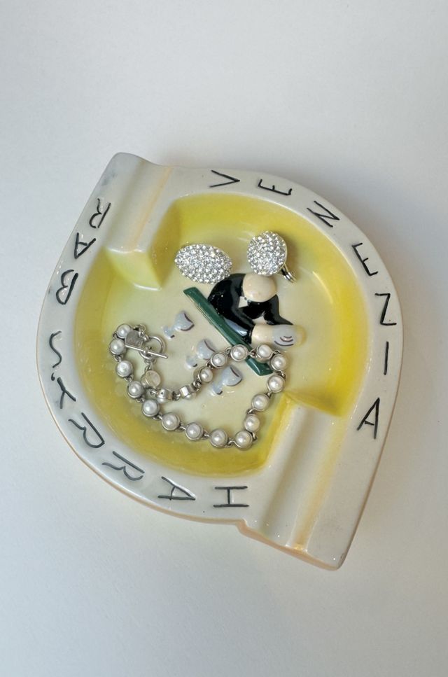 Vintage 1950s Harry’s Bar Venezia Italy Ceramic Ashtray selected by Stagecoach Home Design LLC #1