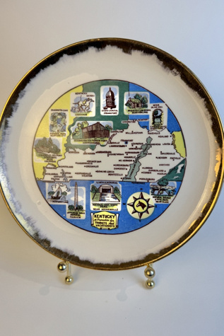 Vintage Kentucky Souvenir Plate selected by Stagecoach Home Design LLC