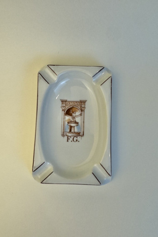 Vintage Limoges “F.G.” Fountain Ashtray selected by Stagecoach Home Design LLC