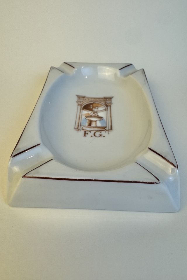 Vintage Limoges “F.G.” Fountain Ashtray selected by Stagecoach Home Design LLC #3