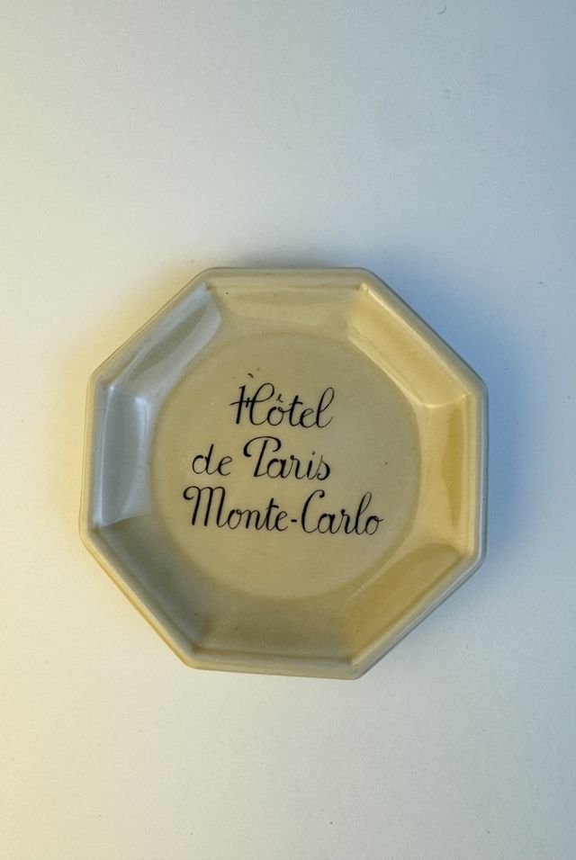Vintage Hôtel de Paris Monte-Carlo Octagonal Ceramic Dish  selected by Stagecoach Home Design LLC #1