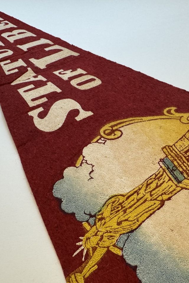 Vintage Statue of Liberty Felt Pennant selected by Stagecoach Home Design LLC #1