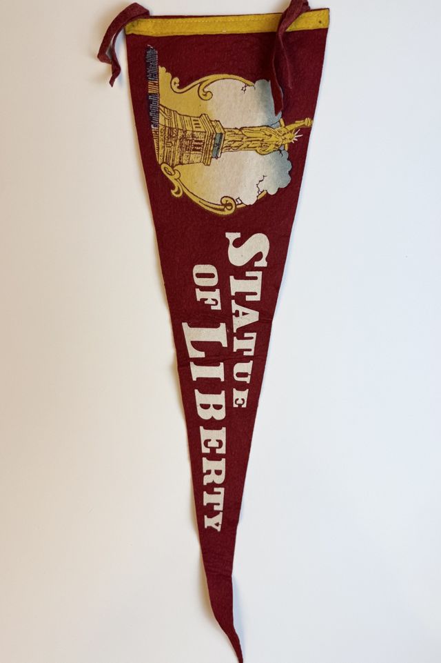 Vintage Statue of Liberty Felt Pennant selected by Stagecoach Home Design LLC #2