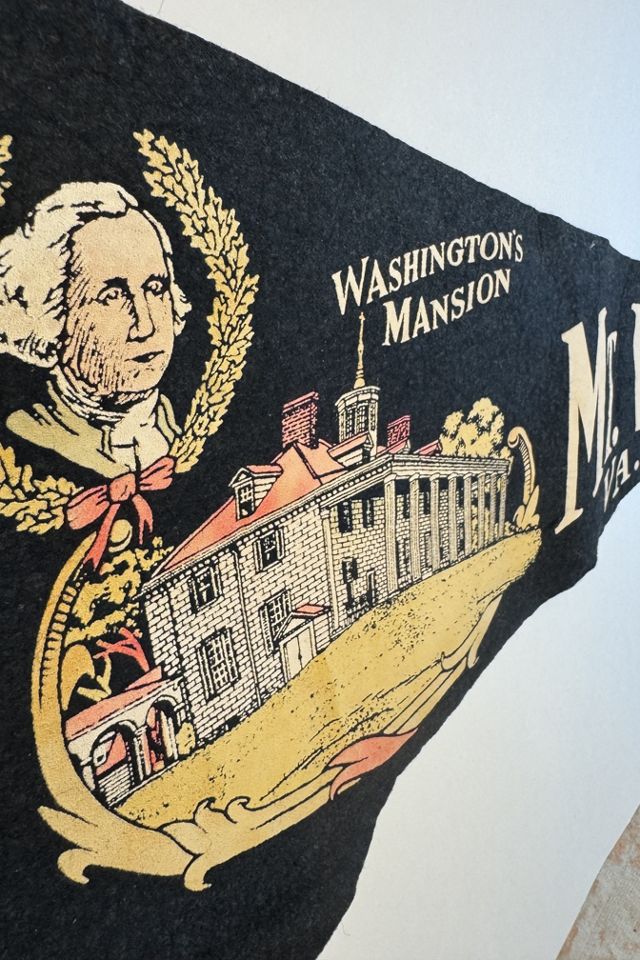 Vintage Washington’s Mansion Mt. Vernon, VA Felt Souvenir Pennant selected by Stagecoach Home Design LLC #2