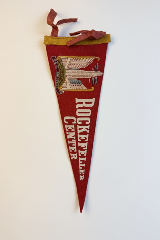 Vintage Rockefeller Center Felt Souvenir Pennant – RCA Building, New York selected by Stagecoach Home Design LLC