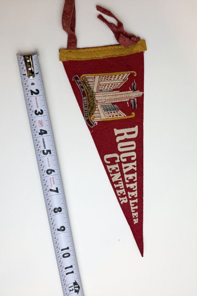 Vintage Rockefeller Center Felt Souvenir Pennant – RCA Building, New York selected by Stagecoach Home Design LLC #1