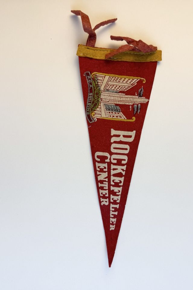 Vintage Rockefeller Center Felt Souvenir Pennant – RCA Building, New York selected by Stagecoach Home Design LLC #2