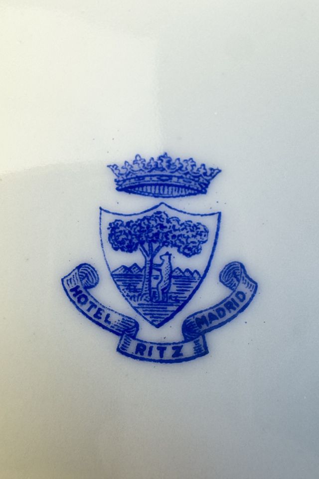 Vintage 1950s Hotel Ritz Madrid Porcelain Dish selected by Stagecoach Home Design LLC #3