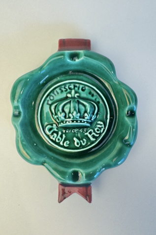 Vintage 1950s Table du Roy Paris Ceramic Ashtray selected by Stagecoach Home Design LLC