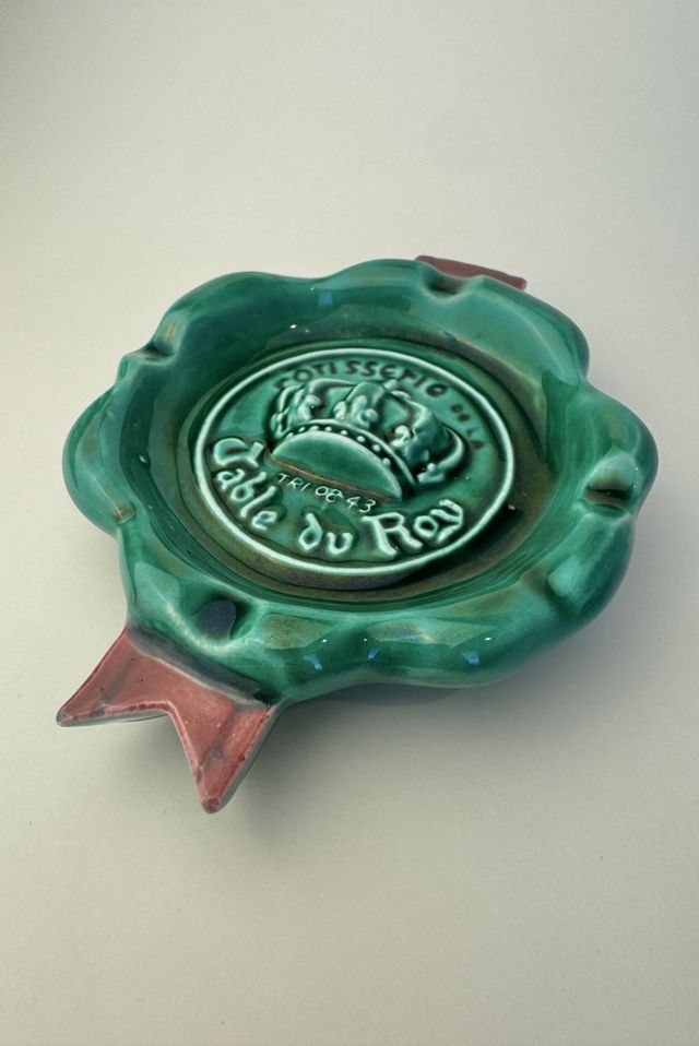 Vintage 1950s Table du Roy Paris Ceramic Ashtray selected by Stagecoach Home Design LLC #1