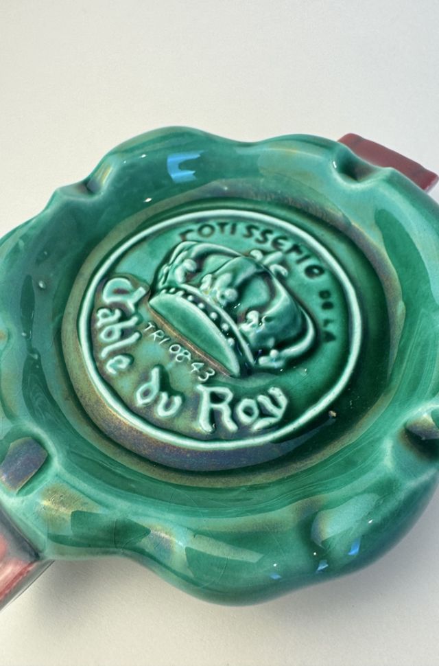 Vintage 1950s Table du Roy Paris Ceramic Ashtray selected by Stagecoach Home Design LLC #2