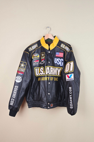 Vintage Jeff Hamilton Reversible US Military Leather Jacket Selected By The Igala NYC