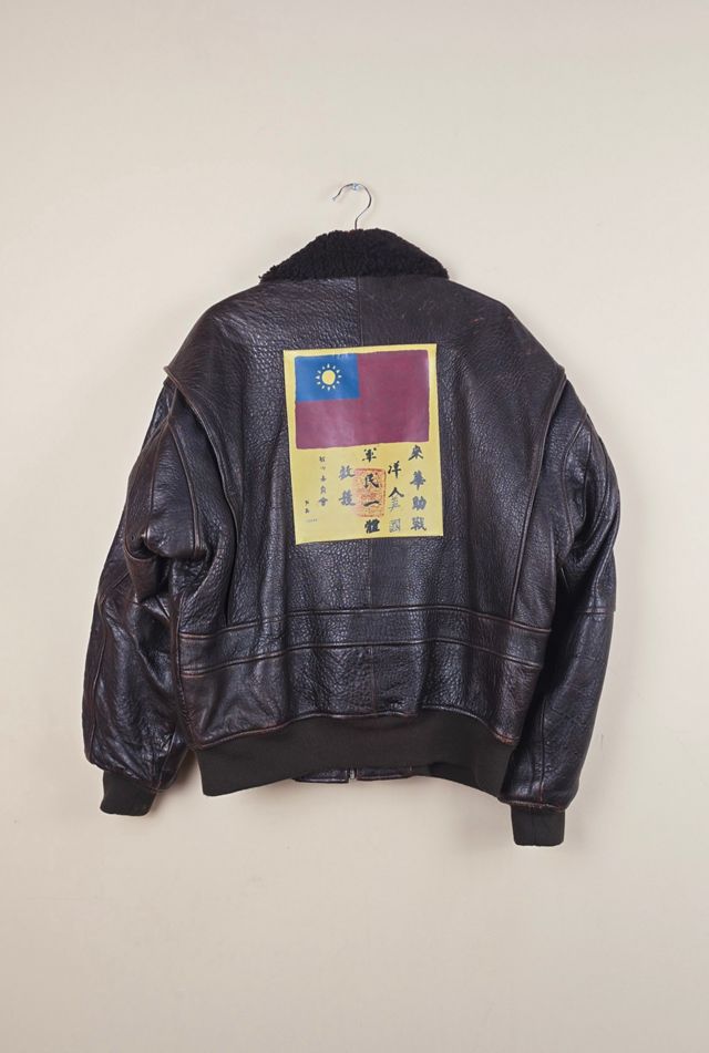 Vintage US Air Sea Military Command Leather Jacket Selected By The Igala NYC #3