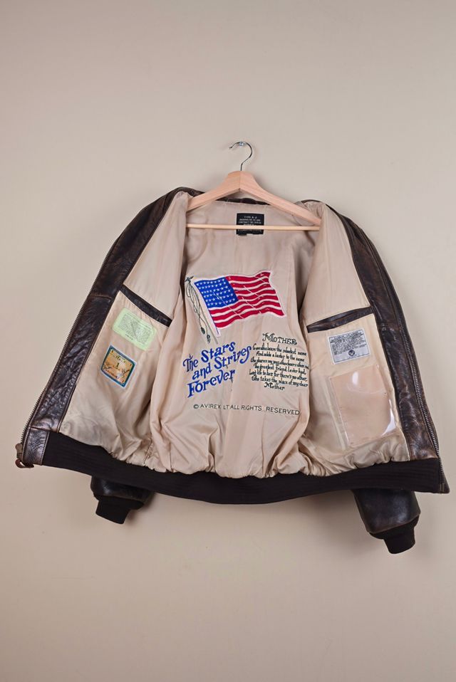 Vintage Avirex US Army Airforce Brown Leather Jacket Selected By The Igala NYC #2
