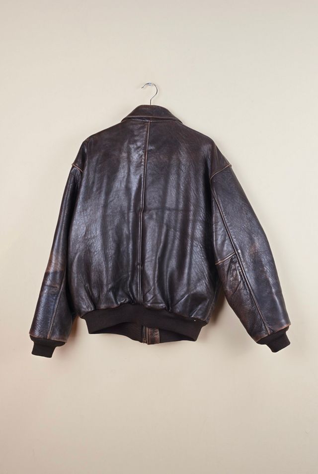 Vintage Avirex US Army Airforce Brown Leather Jacket Selected By The Igala NYC #3
