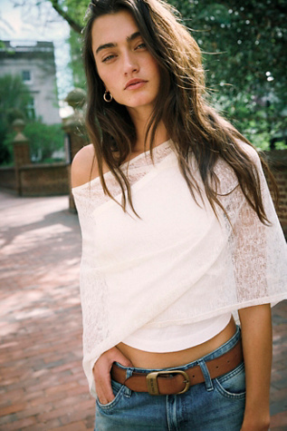 Maggie Everyday Poncho Jacket by Free People in White