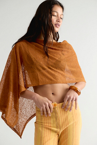 Maggie Everyday Poncho Jacket at Free People in Bronze