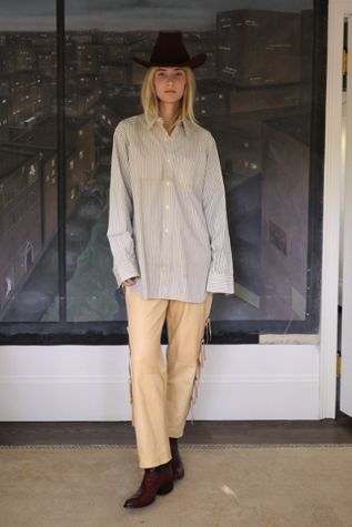 Vintage 1940s Deadstock Striped Button-Down by Lauren Owen of Texas