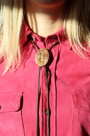 Vintage Lapidary Stone Bolo Tie by Lauren Owen of Texas