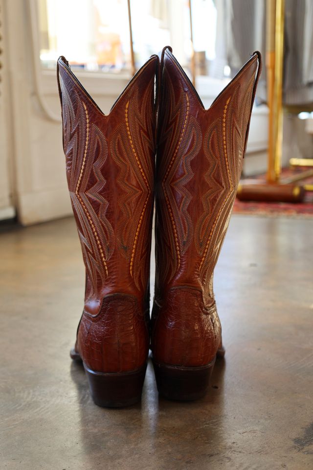 Vintage Larry Mahan Alligator Cowboy Boots by Lauren Owen of Texas #3