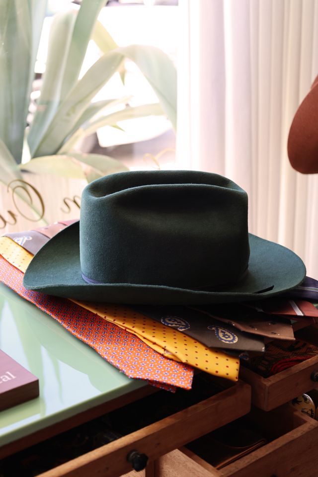 Vintage Kennimer Hunter Green Cowboy Hat by Lauren Owen of Texas #1