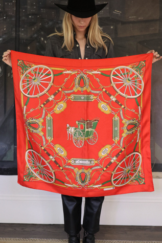 Vintage 1970s Bellotti Italian Silk Scarf by Lauren Owen of Texas