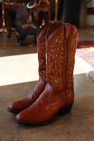 Vintage Tony Lama Texas Lizard Cowboy Boots by Lauren Owen of Texas