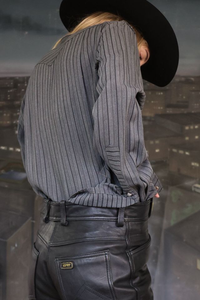 Vintage 1940s Gabardine Stripe Pearl Snap by Lauren Owen of Texas #2