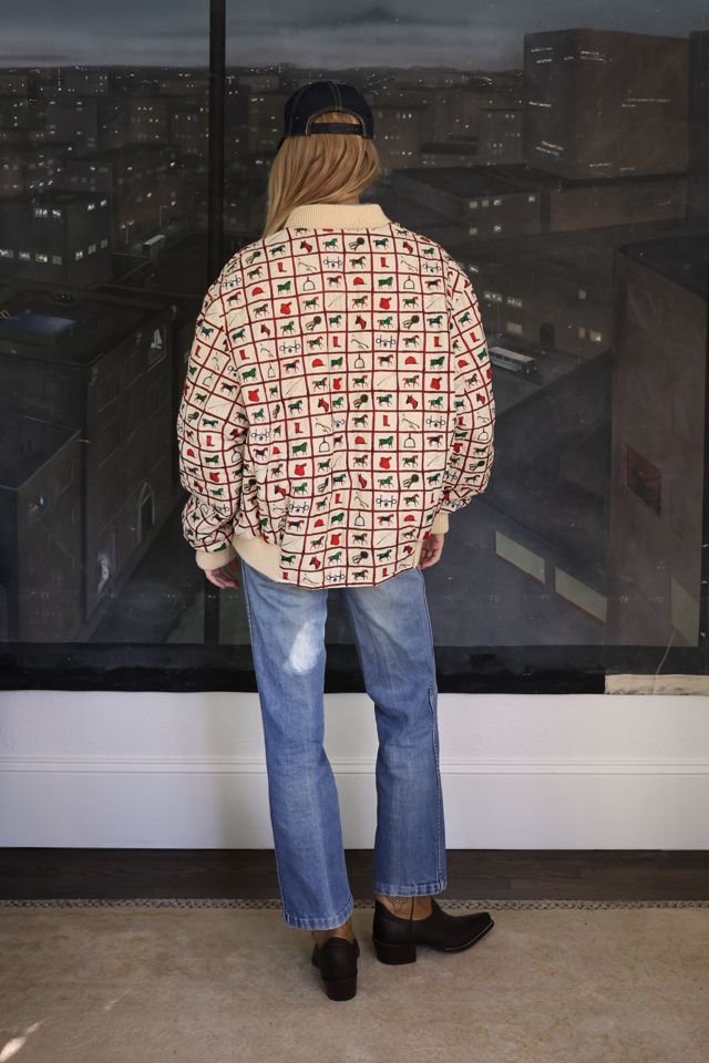 Vintage Hermes Silk Bomber Jacket by Lauren Owen of Texas #3