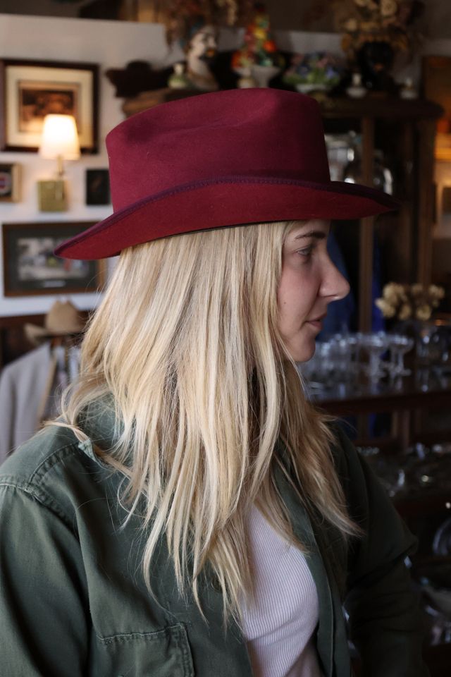 Vintage Kennimer Burgundy Cowboy Hat by Lauren Owen of Texas #1