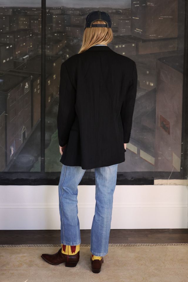 Vintage 1980s Giorgio Armani Pinstripe Wool Blazer by Lauren Owen of Texas #3