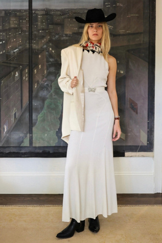 Vintage 1930s Crepe Gown by Lauren Owen of Texas