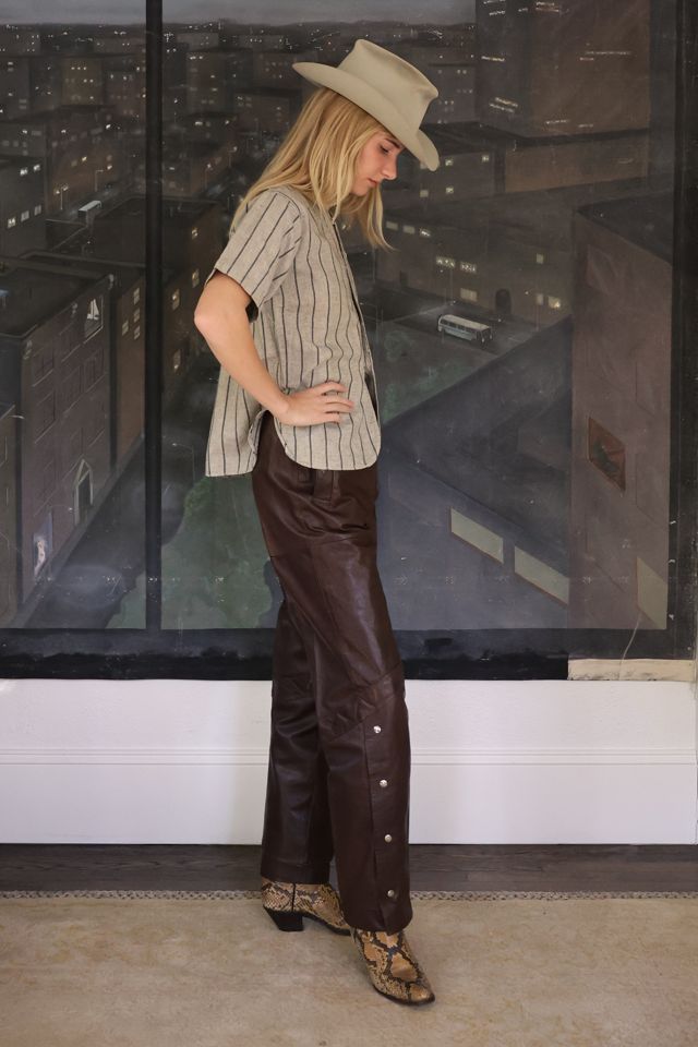 Vintage 1940s Pinstripe Baseball Shirt by Lauren Owen of Texas #1