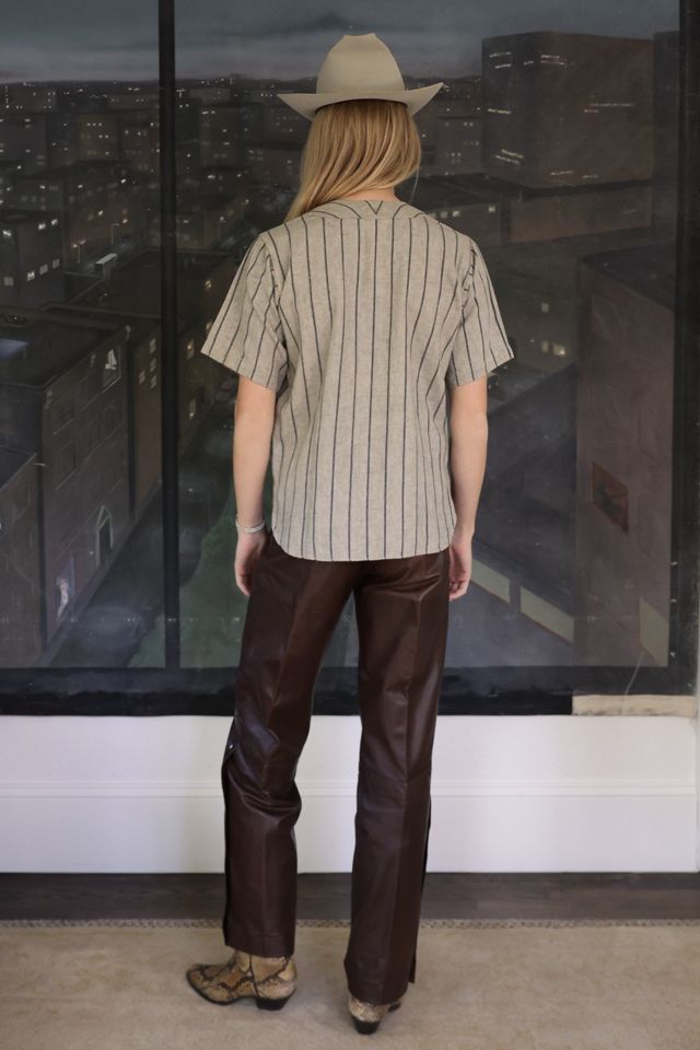 Vintage 1940s Pinstripe Baseball Shirt by Lauren Owen of Texas #2