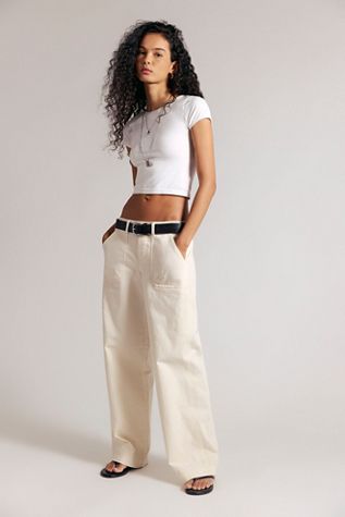 We The Free Yours Truly Low-Rise Cargo Chino Pants
